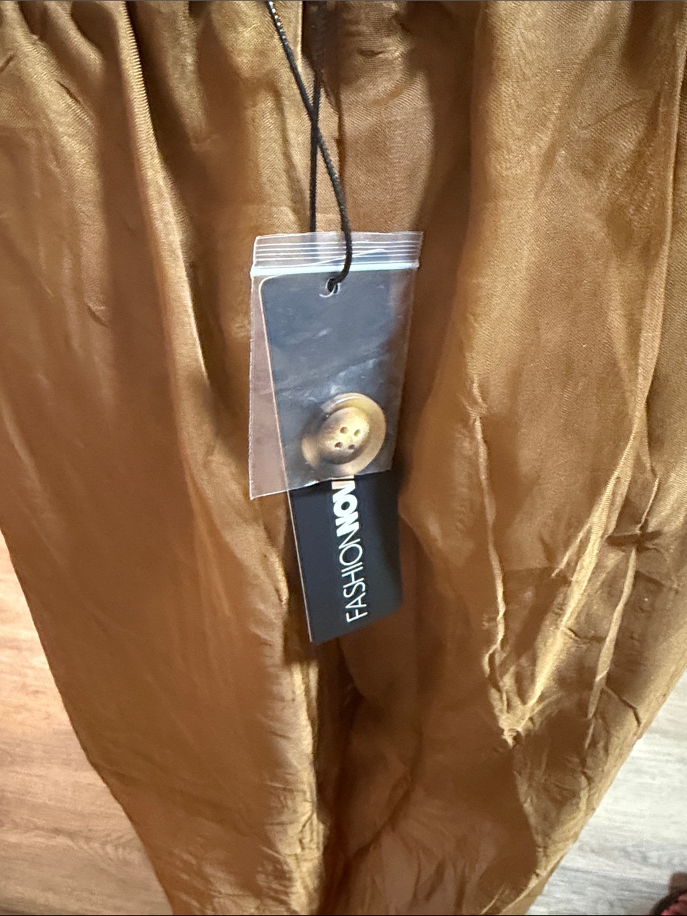 Fashion Nova Brown Sheer Wide-Leg Palazzo Pants - Picture 3 of 6